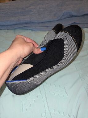 Rothy’s Women’s The Flat Grey Mist Captoe Size 10